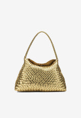 Dragon Diffusion Medium Santa Maria Woven Leather Shoulder Bag Gold 8700GOLD_cdb2c054-5e0e-40a6-9279-4bc22283969f