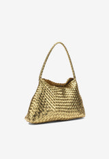 Dragon Diffusion Medium Santa Maria Woven Leather Shoulder Bag Gold 8700GOLD_cdb2c054-5e0e-40a6-9279-4bc22283969f