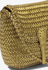 Dragon Diffusion Mini City Bag Woven Leather Crossbody Bag Gold 8934GOLD_92447d43-b311-46e7-8d35-c68b0f065733