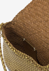 Dragon Diffusion Mini City Bag Woven Leather Crossbody Bag Gold 8934GOLD_92447d43-b311-46e7-8d35-c68b0f065733
