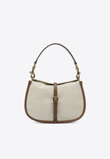 Etro Medium Pony Shoulder Bag White