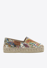 Etro Paisley Patterned Espadrilles White