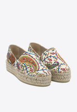 Etro Paisley Patterned Espadrilles White
