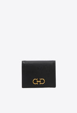 Ferragamo Gancini Compact Leather Wallet Black 0726512_7565d51f-d599-4e60-b49e-d4504cbbfe62