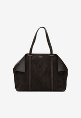 Ferragamo Large Folded Suede Tote Bag Brown 0789602_8d56e384-73f8-4591-9788-7ad7b9963709