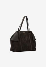 Ferragamo Large Folded Suede Tote Bag Brown 0789602_8d56e384-73f8-4591-9788-7ad7b9963709
