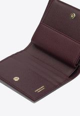 Ferragamo Gancini Compact Leather Wallet Plum 0789858_f5f78c1b-62d8-4587-9c6c-6053ef3e3328