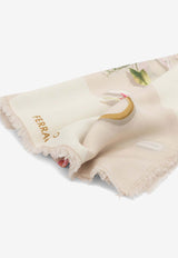 Ferragamo Gaia Printed Silk Scarf Pink 0789933_dda282bc-c5ac-45e6-9438-2b278b70ce45
