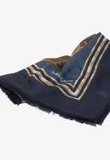 Ferragamo Rooster Print Silk Scarf Multicolor 0790817_2a63bade-956d-4797-9d07-d447dc5920d5