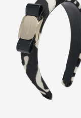 Ferragamo Vara Bow Pony Skin Headband Monochrome 0791472_cb70eab9-8e26-465e-beb1-a167a7e32700