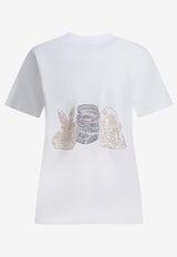 GANNI Cute Animals Print T-shirt White A1050029151_056fc68c-b303-465f-9b7e-0fd36cb39c70