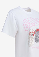 GANNI Cute Animals Print T-shirt White A1050029151_056fc68c-b303-465f-9b7e-0fd36cb39c70