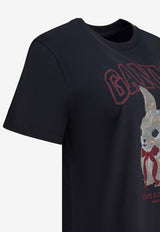 GANNI Bunny Print T-shirt Black A1050061252_fe031716-29f9-4525-b60f-3a00346c04d0