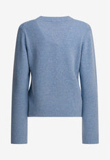 GANNI Intarsia Knit Wool Bear Sweater Blue A1070047646_7595ac31-9987-407e-9e9b-4410c954e2f0