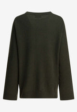 GANNI Cherry Print Logo Sweater Green A1070112861_6826326a-6ac4-49c5-a9c3-8a9a3a9dbe58