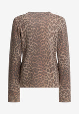 GANNI Puppy Print Wool Sweater Brown A1070147943_646b41d1-7763-4c05-89bc-7c61391cc822