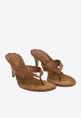 Zaira 70 Braided Suede Sandals