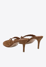 Zaira 70 Braided Suede Sandals