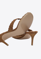 Zaira 70 Braided Suede Sandals