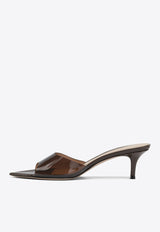 Gianvito Rossi Elle 55 Mules Brown