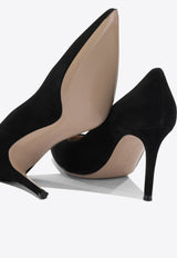 Gianvito Rossi 85 Leather Stiletto Pumps Black