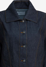 Givenchy Balloon-Sleeved Denim Jacket Blue BW00UH516P401_6c64523a-a32e-48e9-a8c5-fddf7eb531cd