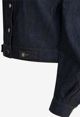 Givenchy Balloon-Sleeved Denim Jacket Blue BW00UH516P401_6c64523a-a32e-48e9-a8c5-fddf7eb531cd