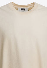 Golden Goose DB Logo-Printed Crewneck T-shirt White