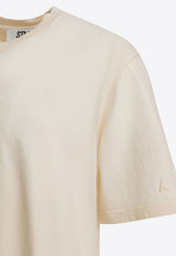 Golden Goose DB Logo-Printed Crewneck T-shirt White