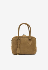 Golden Goose DB Vita Suede Top Handle Bag Brown GWA00470A00079855303_d418e06d-91ef-4f48-a1c6-053b8fdf9851