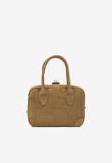 Golden Goose DB Vita Suede Top Handle Bag Brown GWA00470A00079855303_d418e06d-91ef-4f48-a1c6-053b8fdf9851