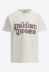 Golden Goose DB Kids Boys Logo-Printed Crewneck T-shirt White