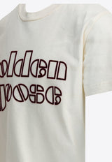Golden Goose DB Kids Boys Logo-Printed Crewneck T-shirt White