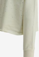 Golden Goose DB Kids Girls Studded Sweatshirt White GKP02629P00243511560_c5934097-82c7-4ce8-9de3-6536a670fb47