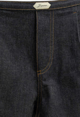 Jacquemus Amelo Mid-Rise Denim Shorts Denim SOW00612AD00041DARK NAVY_5d008581-7d6e-4eed-983e-e60122f9896d