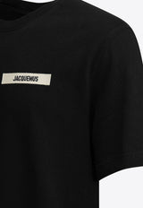 Jacquemus Printed Crewneck T-shirt Black