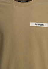 Jacquemus Gros Grain Crewneck T-shirt Beige TSM00133AJ00226DARK BEIGE_946515a3-3266-42ac-b8fc-9ddb7800f072