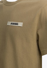 Jacquemus Gros Grain Crewneck T-shirt Beige TSM00133AJ00226DARK BEIGE_946515a3-3266-42ac-b8fc-9ddb7800f072