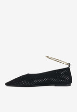 Jil Sander Suede Perforated Ballet Flats Black J15WZ0038P7587001_4adf26fa-c5cb-4fd5-a15a-b08e77e74f46