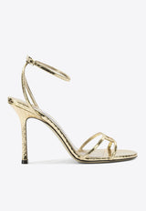 Jimmy Choo Leo 100 Metallic Leather Sandals Gold 1998 LEO 100WAPGOLD_0a481463-d713-40ae-b754-7c3959811788