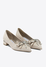 Jimmy Choo Auria 25 Bow-Embellished Pumps Silver