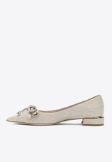 Jimmy Choo Auria 25 Bow-Embellished Pumps Silver