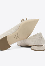 Jimmy Choo Auria 25 Bow-Embellished Pumps Silver
