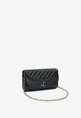 Jimmy Choo Curved Quilted Leather Chain Clutch Black AVN CURVE WALLET/CHNHBUBLACK/SHINY GOLD_465d71f6-4c29-4d0d-b0e9-c2c7b3c8ce39