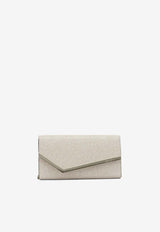 Jimmy Choo Emmie Glittered Clutch Silver EMMIEGQILIGHT SOFT GOLD/LIGHT GOLD_7537c331-a769-4d20-b2a4-c451c273c9b3