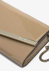 Jimmy Choo Emmie Flap Clutch Bag Gold