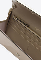 Jimmy Choo Emmie Flap Clutch Bag Gold