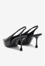Jimmy Choo Isa 80 Calf Leather Slingback Pumps Black ISA 80CLFBLACK_51621d3e-ef50-4ec1-9b04-8f0ccea301b8