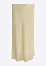 Khaite Satin Midi Skirt Yellow 41724120615_d2714c60-d1d6-4b01-aa65-59d64b04cb06
