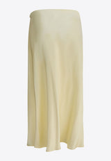 Khaite Satin Midi Skirt Yellow 41724120615_d2714c60-d1d6-4b01-aa65-59d64b04cb06
